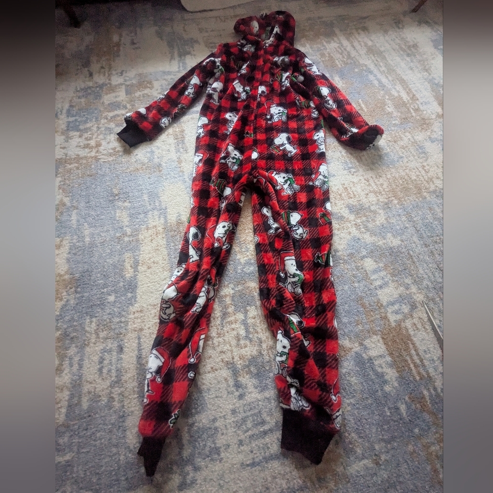 Snoopy Christmas Onesie Pj's